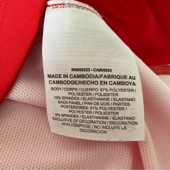 Nike Tiger Woods Collection TW Glow Polo Golf Shirt XL Canada/USA Flag Dri-Fit - Picture 8 of 11